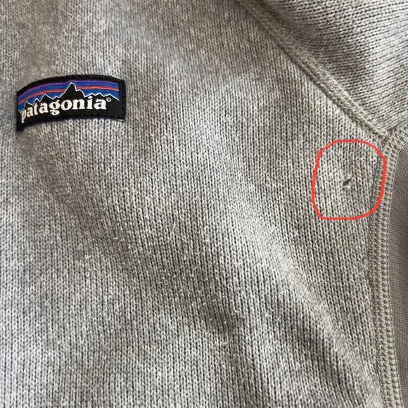 Patagonia Men’s Medium Gray 1/4 Zip Fleece Pullover - Picture 9 of 11